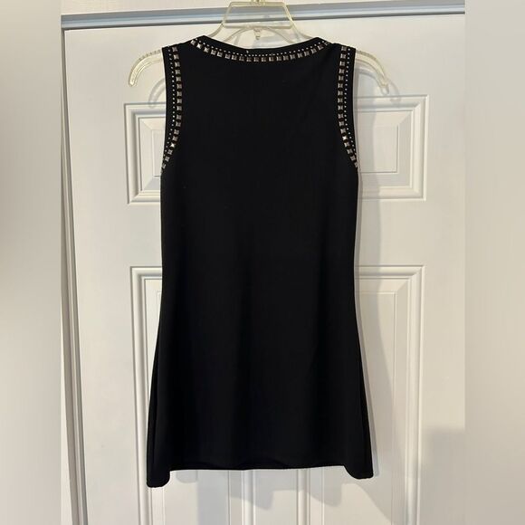 Cache Silver Studded bodycon Sleeveless Mini Dress - Picture 3 of 9